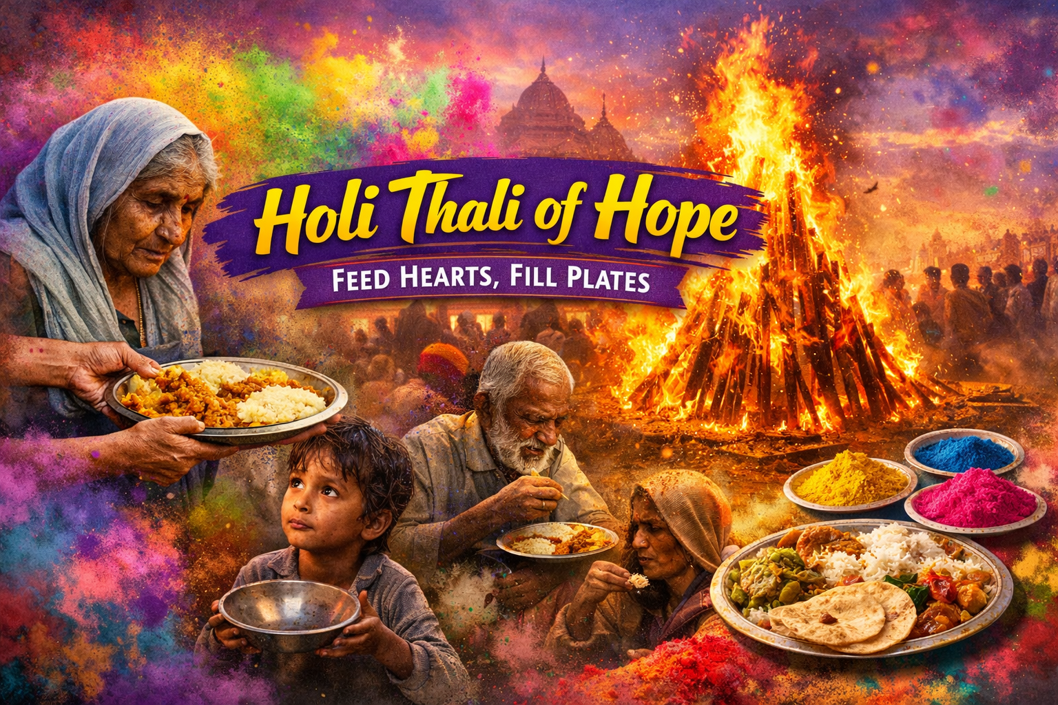 Holi Thali of Hope – Feed Hearts, Fill Plates