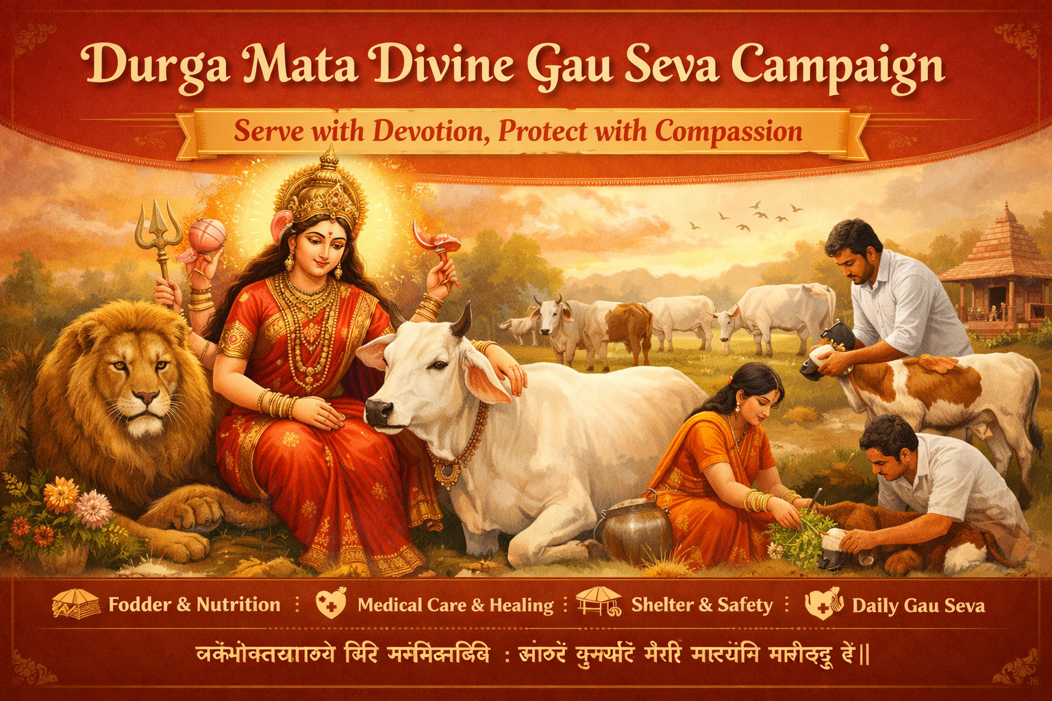 Durga Mata Divine Gau Seva Campaign