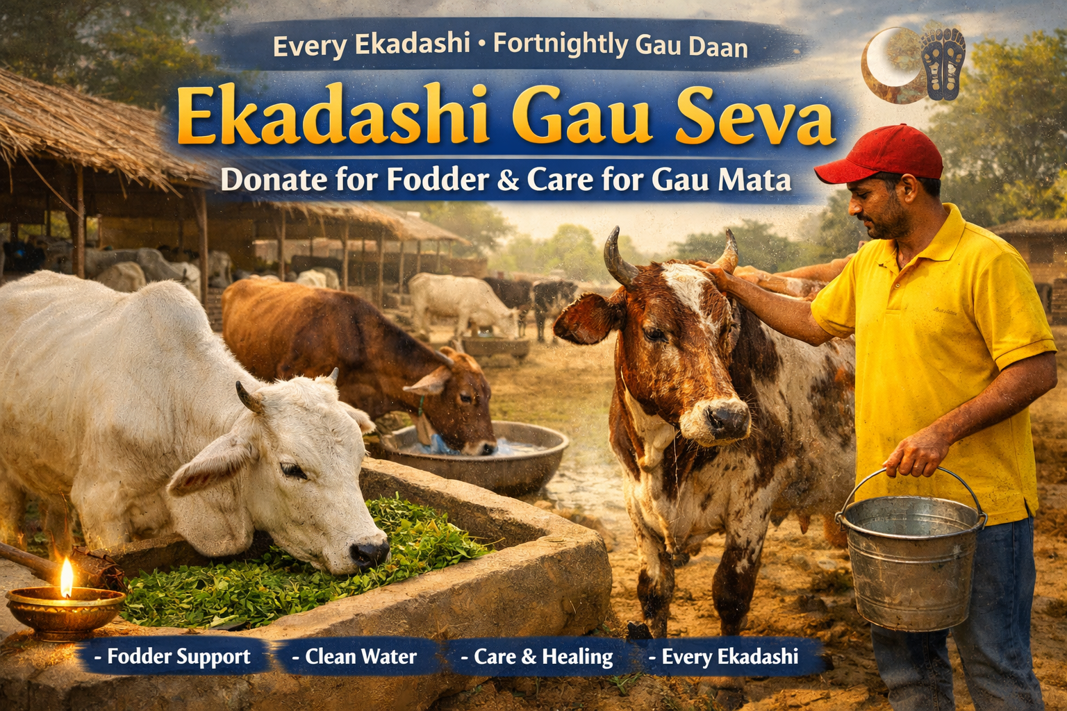 Ekadashi Seva • Gau Daan (Every Ekadashi)